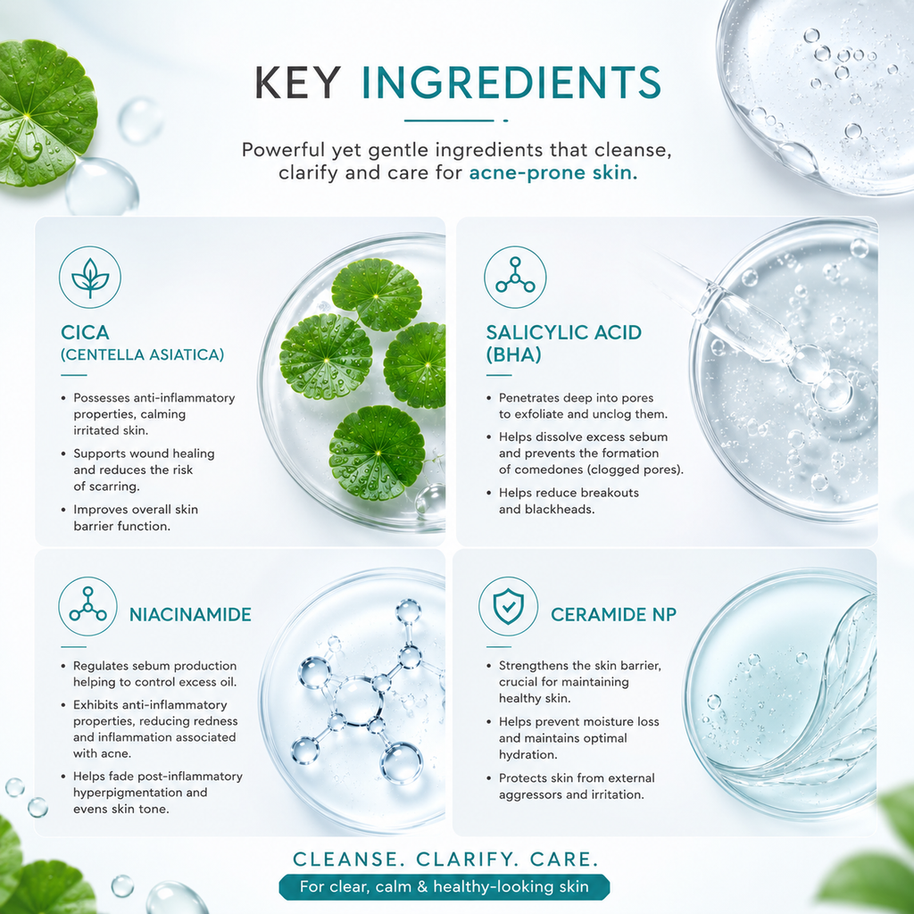 Cica Acne Care Clearing Foam Cleanser